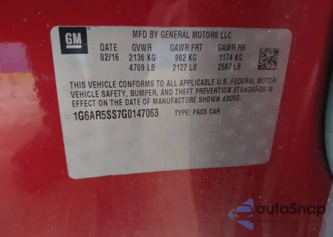 2016 Cadillac Cts Luxury Collection from USA, damaged, VIN 1G6AR5SS7G0147063